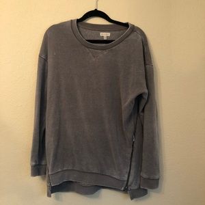 Element retro vintage crew neck with zippers